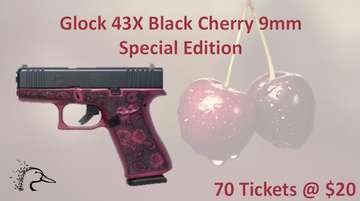 Event Glock Model 43X Black Cherry 9mm Pistol