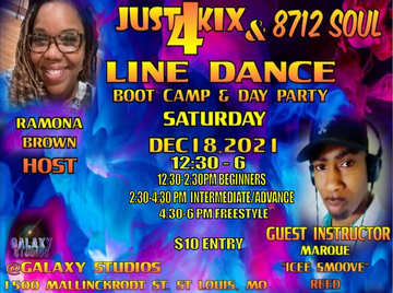 Event Just 4 Kix Line Dance & 8712 Soul Boot Camp & Day Party