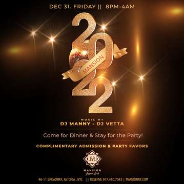 Event NEW YEAR'S EVE AT MANSION