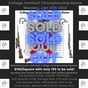 Event Alabama Ducks Unlimited College Championship- SOLD OUT