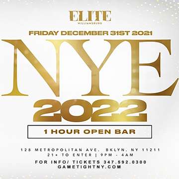 Event Elite Williamsburg NYC New Years Eve NYE 2022