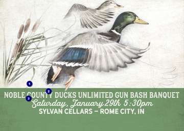 Event Noble County Ducks Unlimited Gun Bash Banquet (Rome City, IN)