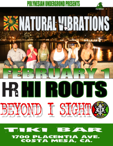 Event Natty vibes,  Hi Roots and Beyond I sight Band