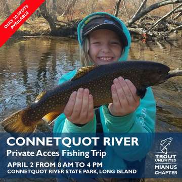 Event Connetquot River Fishing Trip - Private Access to Entire River