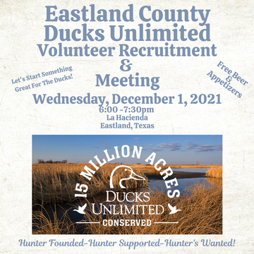 Event Eastland County Chapter Social & Meeting