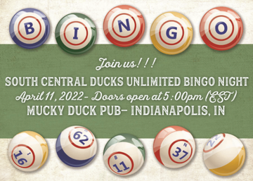 Event South Central Ducks Unlimited Bingo Night