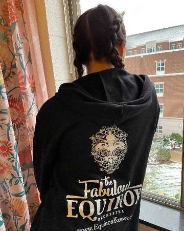 Event The Limited Edition Fabulous Equinox Orchestra - Full Zipper logo black HOODIE