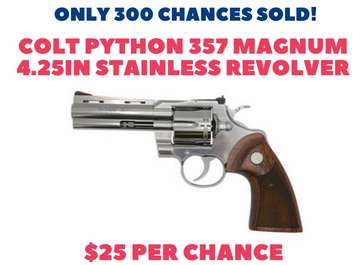 Event Win a Colt Python! Drawing Jan 25th!