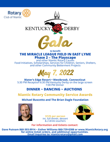 Event Niantic Rotary Annual Fundraising GALA!