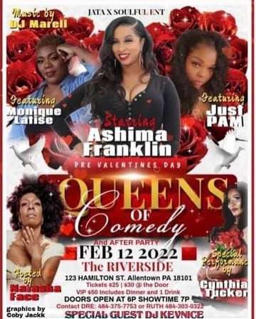 Event PRE VALENTINES QUEENS OF COMEDY 