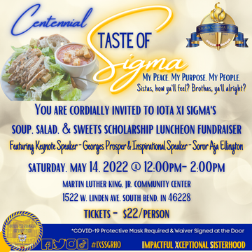 Event A Taste of Sigma Soup, Salad and Sweets Scholarship Luncheon