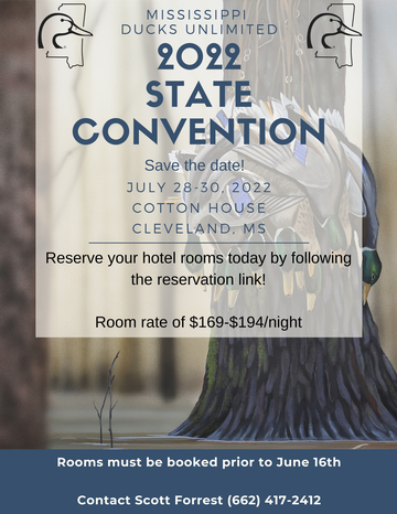 Event Mississippi DU State Convention- July 29th-30th: Cleveland, MS