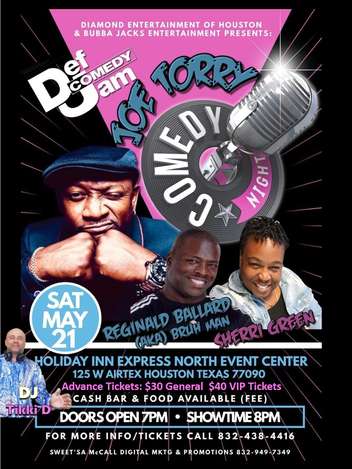 Event Night of Comedy with Joe Torry & Bruh-Man