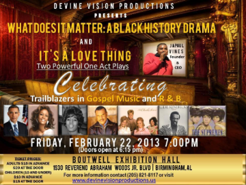 Event What Does It Matter: A Black History Drama