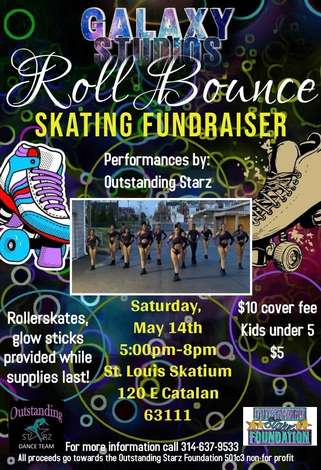 Event Roll Bounce Skate and Glow Fundraiser Party
