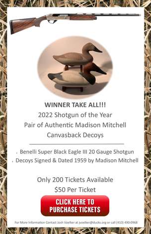 Event SOLD OUT!!!!! - Winner Take All - 2022 Shotgun of Year & Pair of Madison Mitchell Canvasbacks