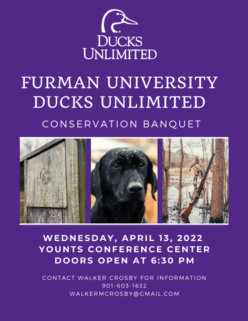 Event Furman University Ducks Unlimited Dinner & Banquet: Greenville, SC