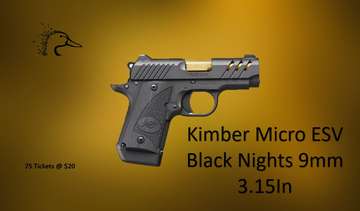 Event Kimber Micro ESV Black Nights 9mm 3.5"