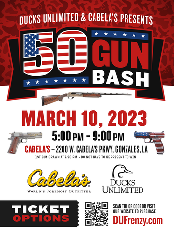 Event Cabela's 50 firearm Gun Bash and Banquet