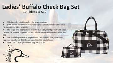 Event 2 Piece Ladies Buffalo Check Bag Set