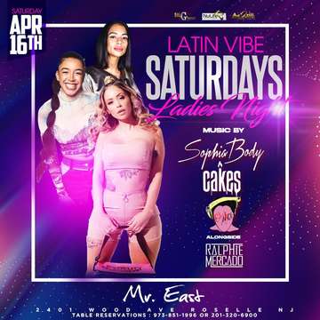 Event Latin Vibe Saturdays Ladies Night April Flowers Festival After Party At Mister East