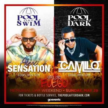 Event Euro Ent 15 Year Company Anniversary DJ Camilo Live With Alex Sensation At The Pool After Dark