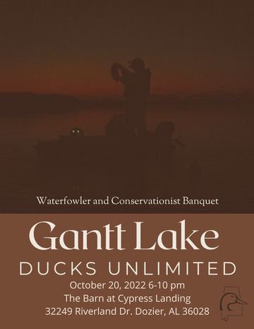 Event Gantt Lake Ducks Unlimited - Dozier
