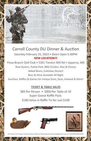 Event Carroll County DU Dinner & Auction