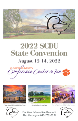 Event South Carolina Ducks Unlimited 2022 State Convention: Clemson, SC
