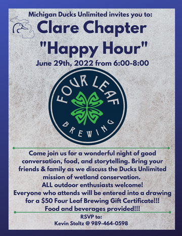 Event Clare Chapter "Happy Hour" Night