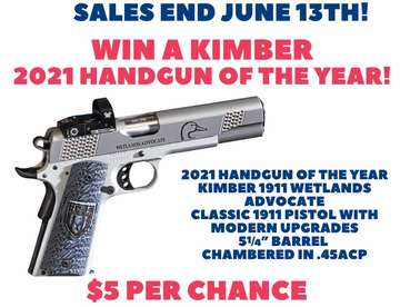 Event Win a Kimber 2021 Handgun of the Year! Sales End June 13th!