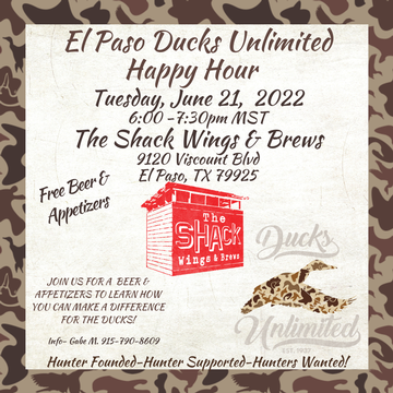 Event El Paso Ducks Unlimited Happy Hour
