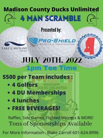 Event Madison County DU 2nd Annual Corporate Golf Scramble presented by Pro-Shield