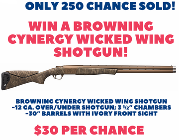 Event Win a Browning Cynergy Wicked Wing Shotgun! Drawing June 21st!
