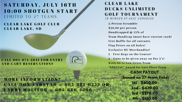 Event Clear Lake Golf Tournament