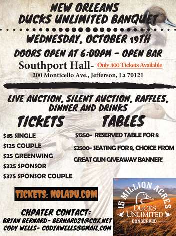 Event New Orleans Ducks Unlimited Banquet