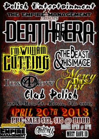 Event DEATH OF AND ERA w/ Special Guests