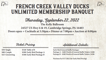 Event French Creek Valley Banquet