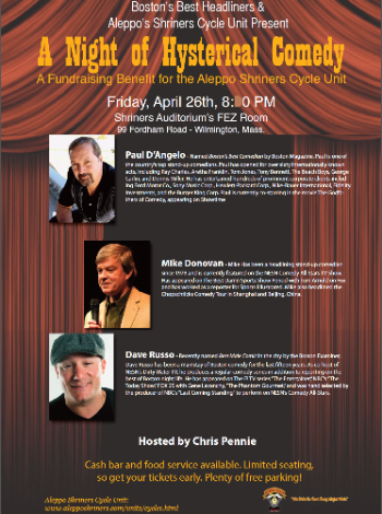 Event Comedy Night at Shriners Auditorium