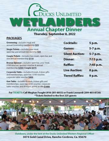 Event Wetlanders Chapter Annual Dinner 