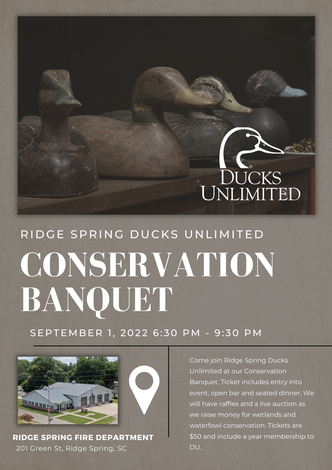 Event Ridge Spring Conservation Banquet: Ridge Spring, SC