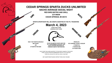 Event Cedar Springs Sparta DU Dinner