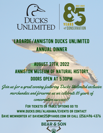 Event Lagarde/Anniston Ducks Unlimited Dinner