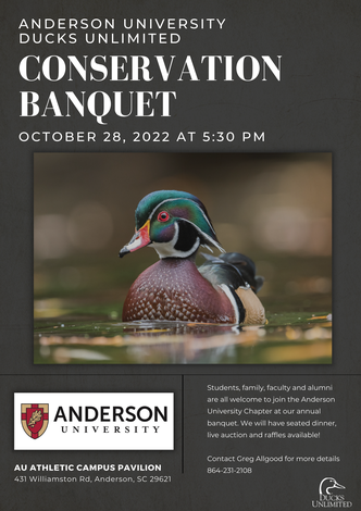 Event Anderson University Ducks Unlimited Banquet