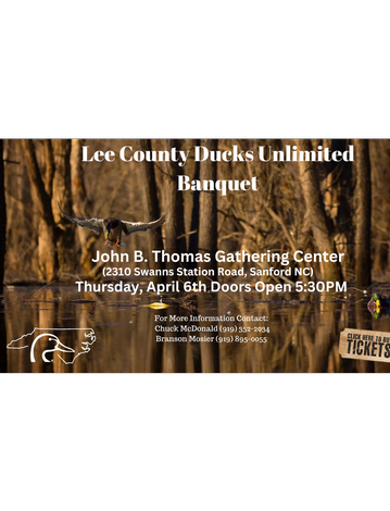 Event Lee County Ducks Unlimited Banquet
