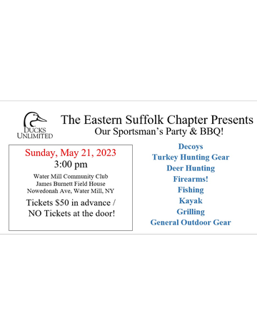 Event Eastern Suffolk Sportsman's Party and BBQ