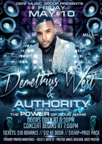 Event Demetrius West and Authority LIVE: IN CONCERT