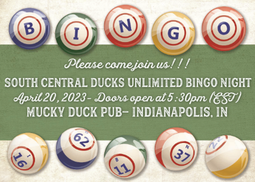 Event South Central Ducks Unlimited Bingo Night