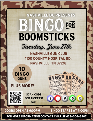 Event Nashville Ducks Unlimited Waterfowl Hunters Party, BANGO & BOOMSTICKS