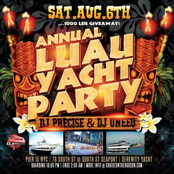 Event Aloha Summer Luau Yacht Party Cruise NYC